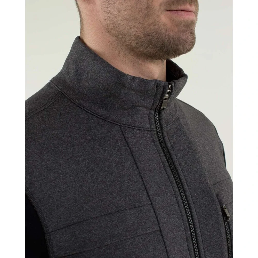 Lululemon Post Gravity Jacket Full Zip Heathered Black Gray Men's Size Large - Picture 12 of 16